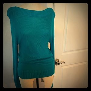 Banana Republic turquoise boat neck sweater Med